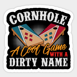 Cornhole cool game dirty name Champion Player Sticker